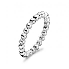 Silver Beaded Ring 1834SI/54