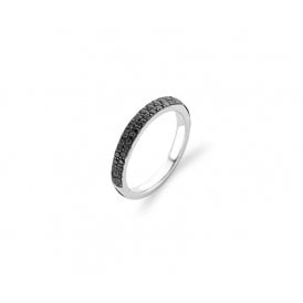 Silver Black Pave Band 1414ZZ/52