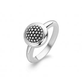Silver Bobble Circle Ring 1913SI/54