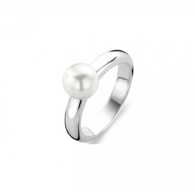 Ti Sento SILVER PEARL SET RING 1444PW/54