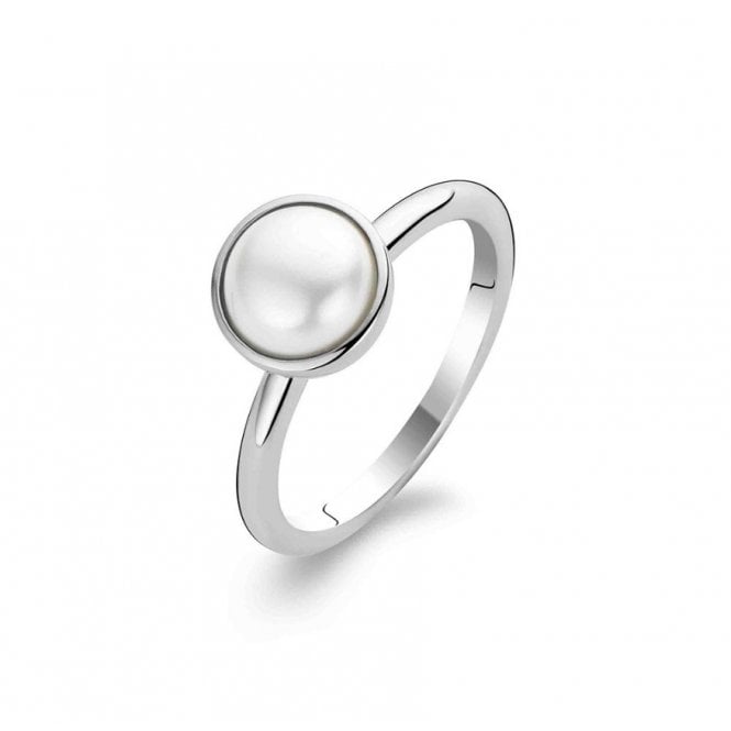 Ti Sento Silver Pearl Set Ring 1950PW/52