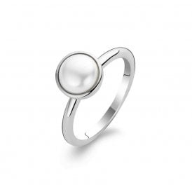 Silver Pearl Set Ring 1950PW/52