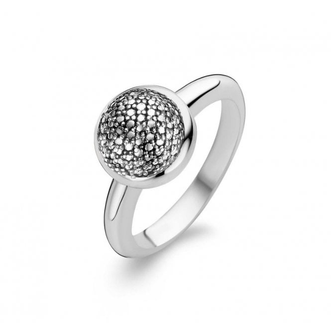 Ti Sento Silver Set Round Ring 1915SD/54
