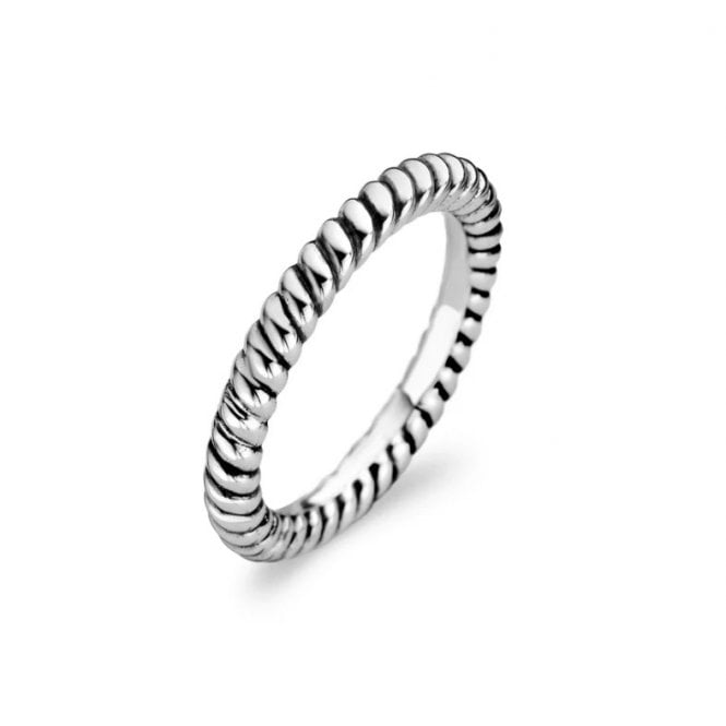 Ti Sento Silver Twist Ring 1848ST/54