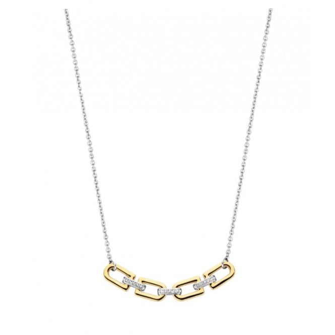Ti Sento YGP Links & Pave Necklace 34044ZY/42