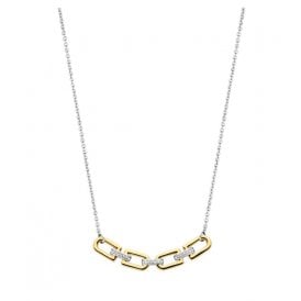 YGP Links & Pave Necklace 34044ZY/42