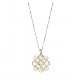 YGP Mother of Pearl Cluster Necklace 34046YP/42