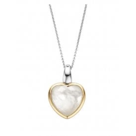 YGP Mother Of Pearl Heart Pendant & Chain 6807MW