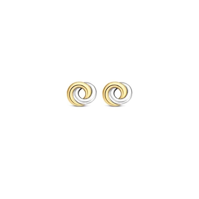 Ti Sento YGP & Silver Circle Studs 7784SY