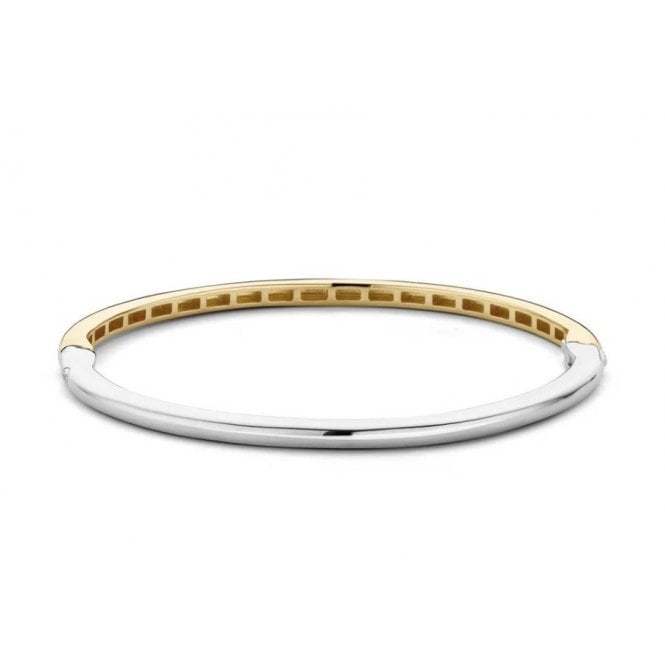 Ti Sento YGP & Silver Oval Bangle 2889SY