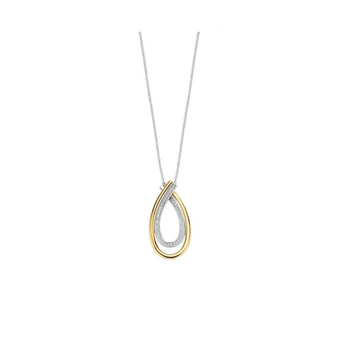 Ti Sento Organic Zirconia Necklace 34121ZY/45 YGP