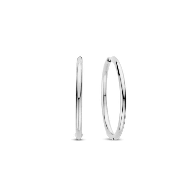 Ti Sento Silver Hoop Earrings 78007SI 35mm