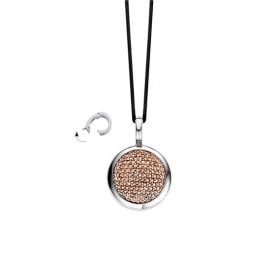 SILVER & RGP ROUND PENDANT 6705RD