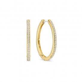 Tennis Hoop Earrings 7789ZY YGP