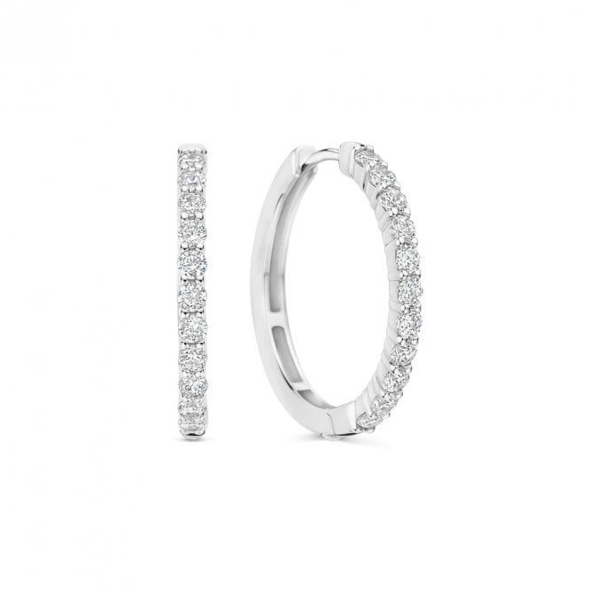Ti Sento Tennis Hoops Large Earrings 78077ZI