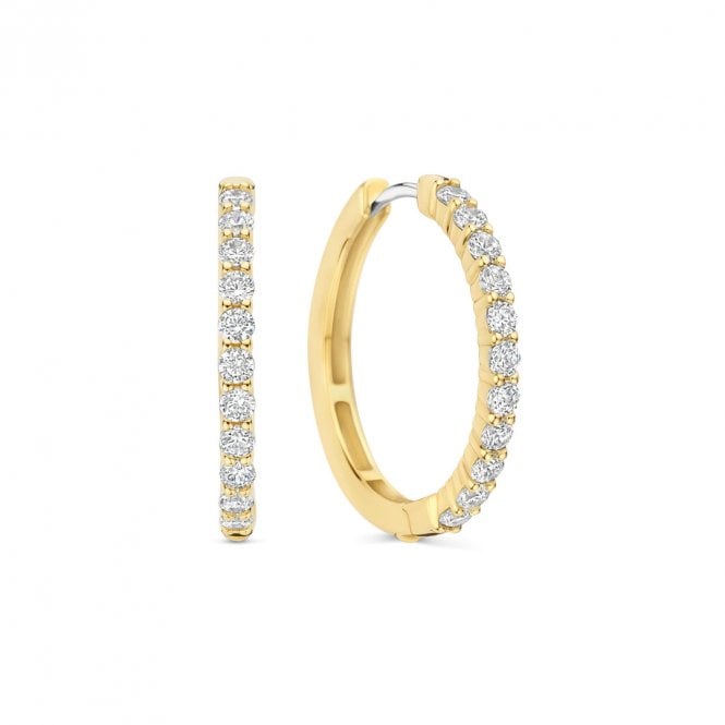Ti Sento Tennis Hoops Large Earrings 78077ZY YGP