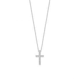 Zirconia Cross Necklace 34130ZI/42