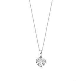 Zirconia Heart Pendant Necklace 6861ZI