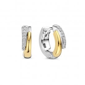 Zirconia Layered Hoops 78052ZY YGP