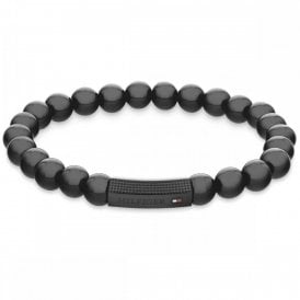 Black IP Onyx Beaded Bracelet 2790581