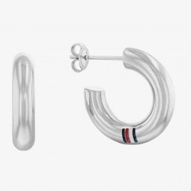 CIRCLE LOGO STUD HOOP EARRINGS 2780948