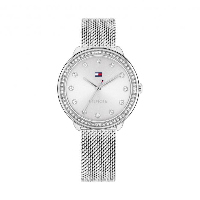 Tommy Hilfiger DEMI SILVER & CZ WITH MESH STAINLESS STEEL STRAP 1782698