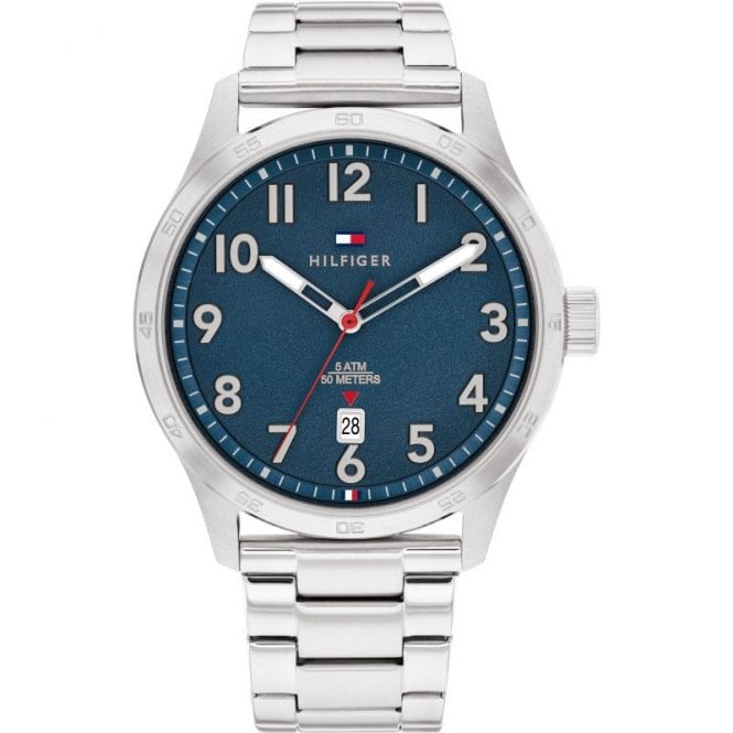 Tommy Hilfiger Forrest Blue Dial & Steel Strap 1710563