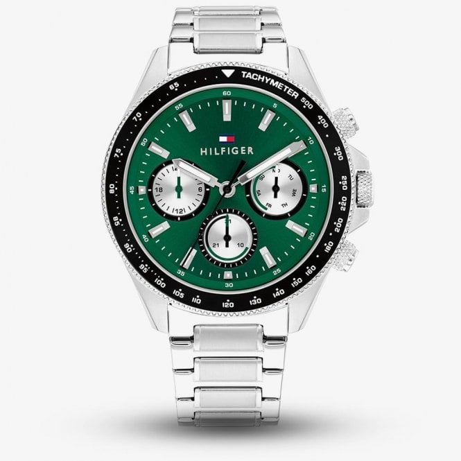 Tommy Hilfiger Gents Clark Green Dial 1792211