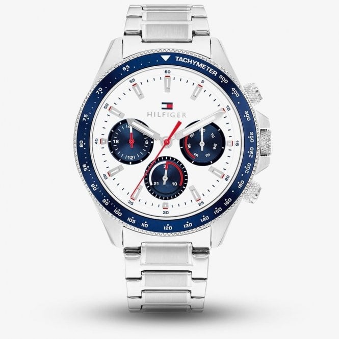 Tommy Hilfiger Gents Clark White Dial Bracelet Watch 1792238