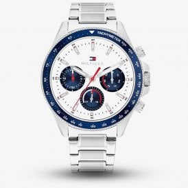 Gents Clark White Dial Bracelet Watch 1792238