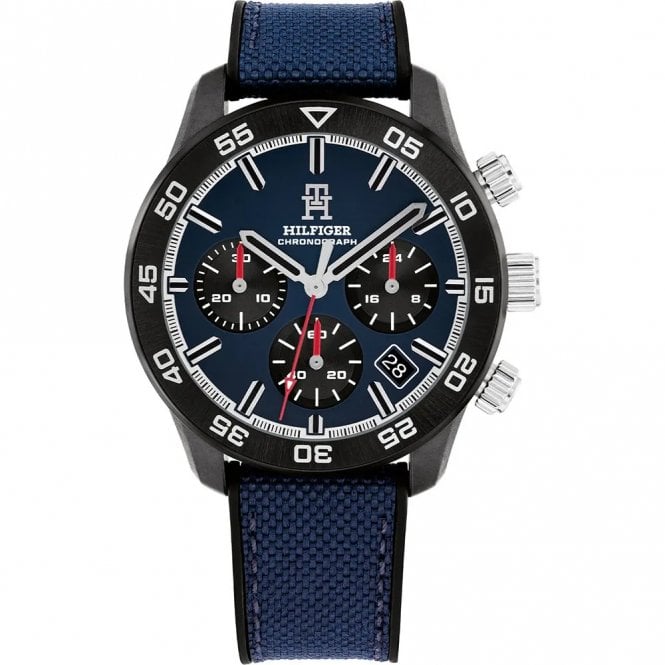 Tommy Hilfiger Gents TH85 Blue Dial & Fabric Strap 1792183