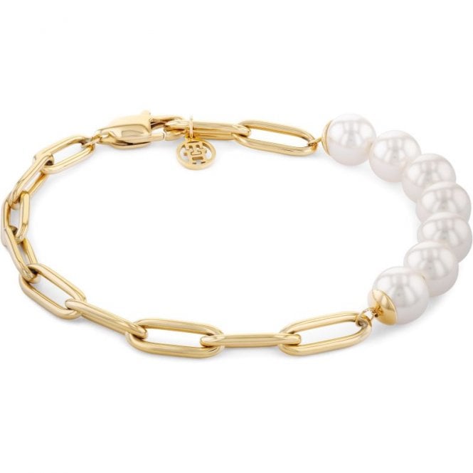 Tommy Hilfiger Gold Plated & Pearl Bracelet 2780770