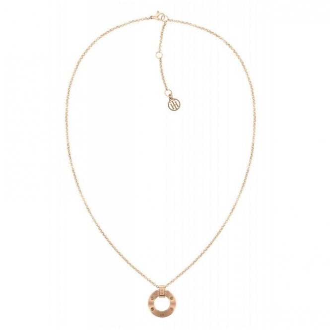 Tommy Hilfiger Hardware Rose Toned Necklace 2780644 