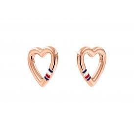 Heart Earrings Rose Gold Plating 2780471
