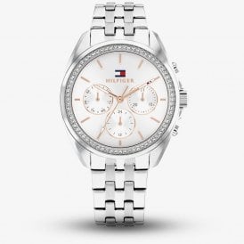 Ladies Mellie Silver Dial Stone Set Watch 1782802