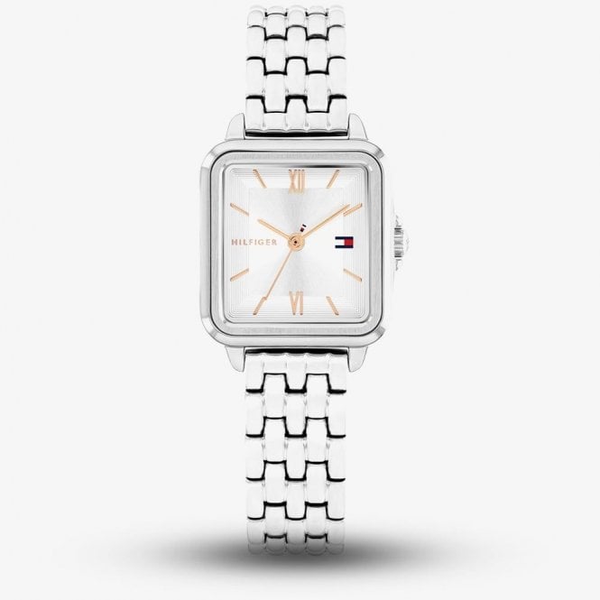 Tommy Hilfiger Ladies Mia Square Dial Stainless Steel Bracelet Watch 1782830