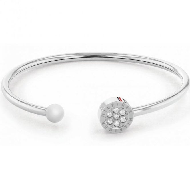 Tommy Hilfiger Ladies Stainless Steel Crystal Bangle 2780570