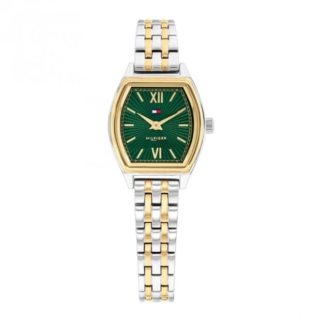 Tommy Hilfiger NORAH Two-Hand Quartz Green Dial / Two-Tone Stainless Steel Watch 1782907