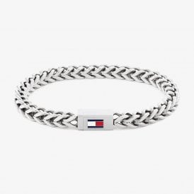 Stainless Steel Braided Logo Clasp Bracelet 2790647