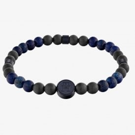 TH85 BLUE CARBON & LAPIS BEADS BRACELET 2790626