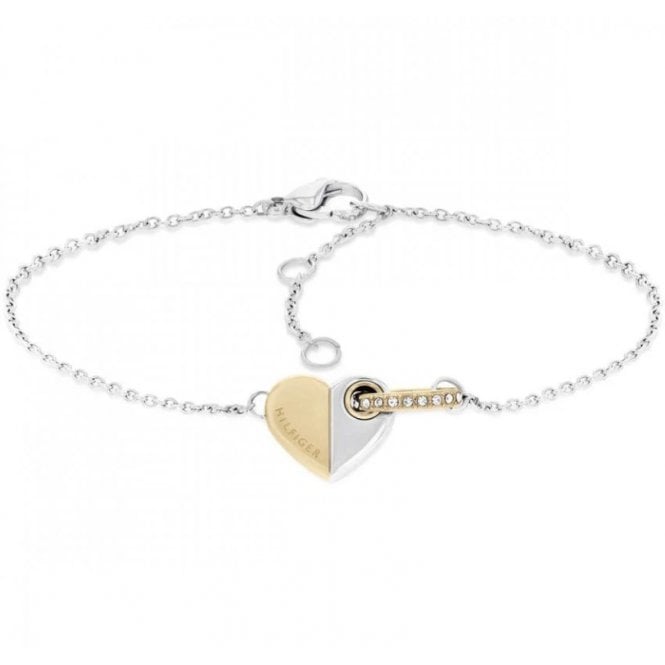 Tommy Hilfiger YGP Two-Tone Love Stainless Steel Bracelet 2780880