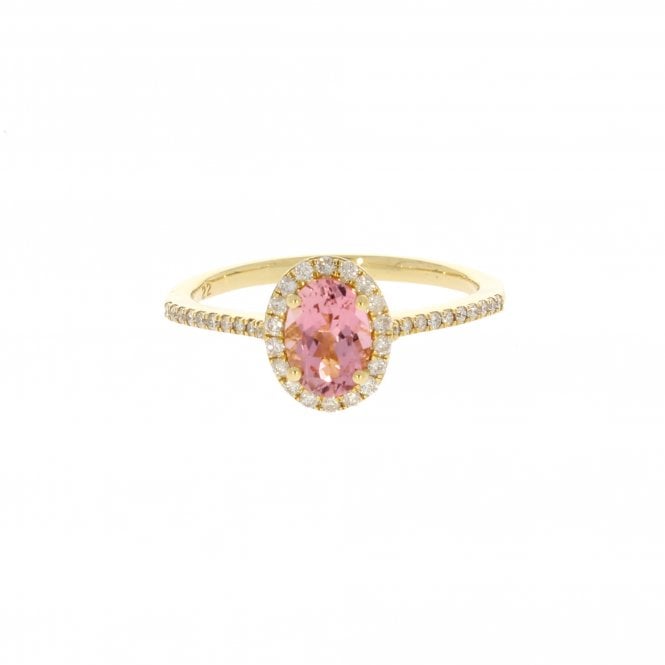 Topaz 0.76 Carat with 0.21ct Diamonds 18ct Yellow Gold Ring
