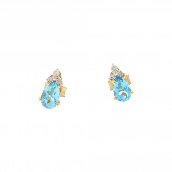 Topaz 18ct Yellow Gold Earrings