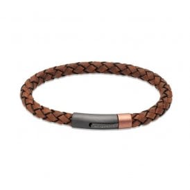 Brown Leather Bracelet B565DB