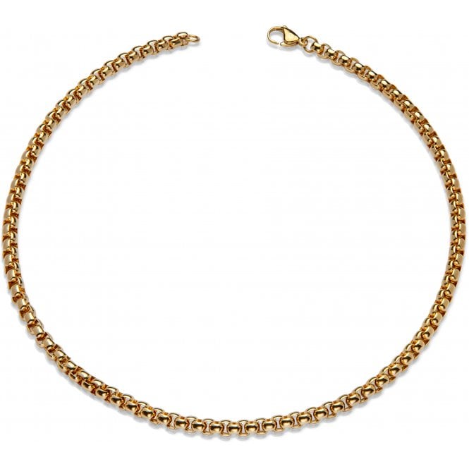 Unique & Co Jewellery Gold IP Plated Stainless Steel Belcher Chain LAK-216/50CM