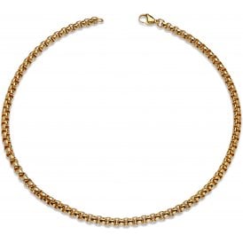 Gold IP Plated Stainless Steel Belcher Chain LAK-216/50CM