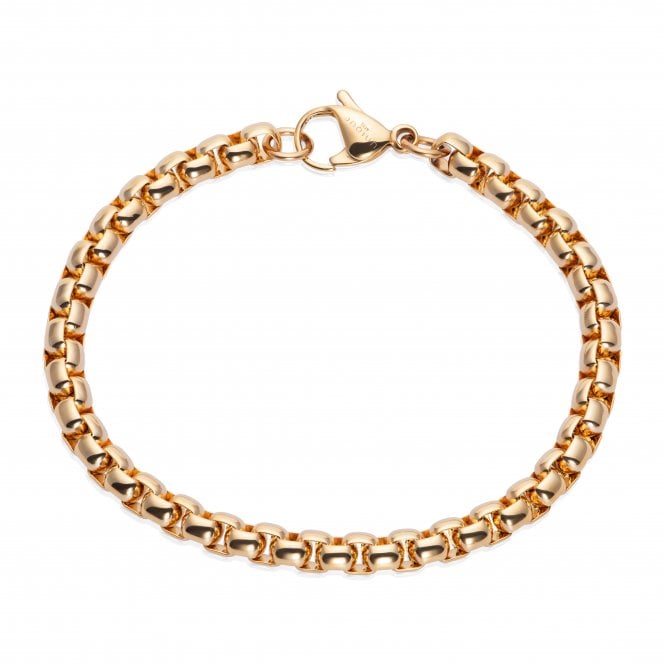 Unique & Co Jewellery Gold IP Plated Steel Belcher Chain 21CM LAB-216/21CM