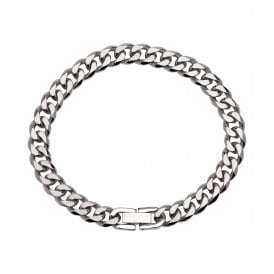 SS MATTE & POLISHED FILED CURB 8MM LAB-155/21CM