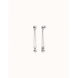 Gravedad Chain and Sphere Drop Earrings PEN1063MTL0000U