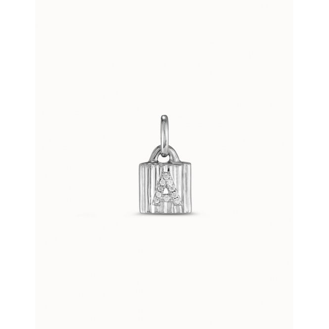 UNO de 50 Mypadlock Topaz Letter A CHA0217BLNMTL0U